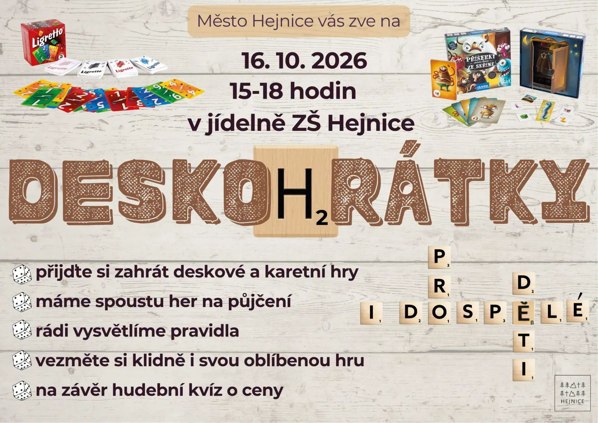 Deskohr&aacute;tky v Hejnic&iacute;ch 16.10.2026