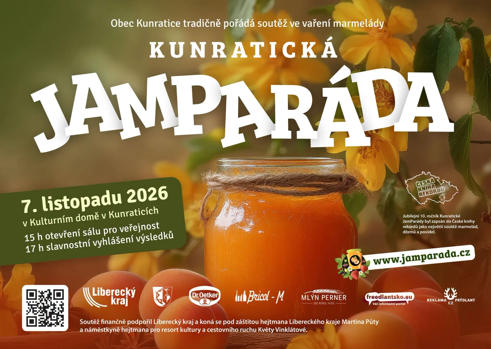 Kunratick&aacute; Jampar&aacute;da | Největ&scaron;&iacute; soutěž ve vařen&iacute; marmel&aacute;dy 7.11.2026
